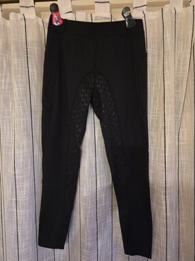 Women's Black Full-Seat Grip Riding Leggings